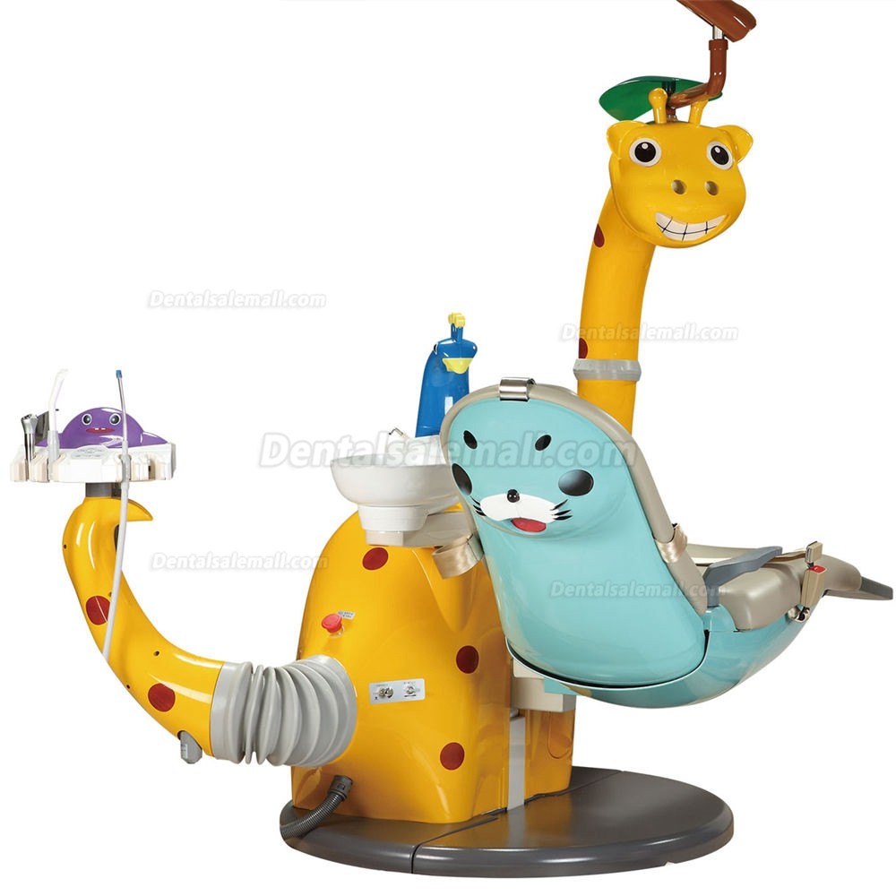 Lovely Kids Dental Unit Dentist Chair Children Cute Cartoon Dental Dolphin Dinosaur Treatment Chair DS-KID-7